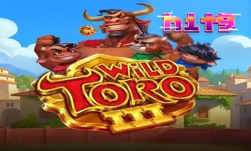 Tampilan visual slot Wild Toro 3 dengan latar belakang jalanan Spanyol yang ikonik.